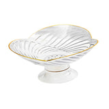 Maxbell Fruit Bowl with Draining Holes for Table Countertop Dinning Room Living Room white