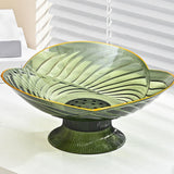 Maxbell Fruit Bowl with Draining Holes for Table Countertop Dinning Room Living Room green