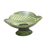 Maxbell Fruit Bowl with Draining Holes for Table Countertop Dinning Room Living Room green