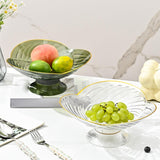 Maxbell Fruit Bowl with Draining Holes for Table Countertop Dinning Room Living Room green
