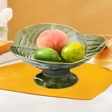 Maxbell Fruit Bowl with Draining Holes for Table Countertop Dinning Room Living Room green