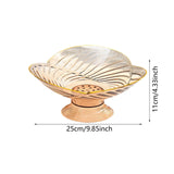 Maxbell Fruit Bowl with Draining Holes for Table Countertop Dinning Room Living Room amber