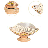 Maxbell Fruit Bowl with Draining Holes for Table Countertop Dinning Room Living Room amber