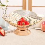 Maxbell Fruit Bowl with Draining Holes for Table Countertop Dinning Room Living Room amber