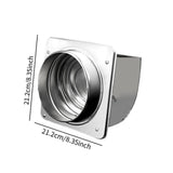 Maxbell Kitchen Smoke Backflow Preventer Sturdy Range Hood Part for Kitchen Bathroom