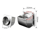 Maxbell Kitchen Smoke Backflow Preventer Sturdy Range Hood Part for Kitchen Bathroom