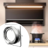 Maxbell Stainless Steel Range Hood Valve Stable Range Hoods Check Valve for Bathroom 18.8cmx18.8cm