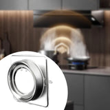 Maxbell Stainless Steel Range Hood Valve Stable Range Hoods Check Valve for Bathroom 21.2cmx21.2cm