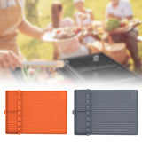 Maxbell BBQ Protection Pad Grill Utensil Holder for Outdoor BBQ Tool Cooking Kitchen Orange