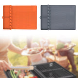 Maxbell BBQ Protection Pad Grill Utensil Holder for Outdoor BBQ Tool Cooking Kitchen Orange