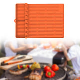 Maxbell BBQ Protection Pad Grill Utensil Holder for Outdoor BBQ Tool Cooking Kitchen Orange
