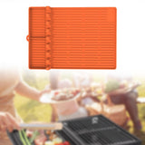 Maxbell BBQ Protection Pad Grill Utensil Holder for Outdoor BBQ Tool Cooking Kitchen Orange