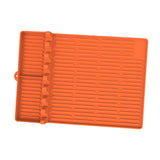 Maxbell BBQ Protection Pad Grill Utensil Holder for Outdoor BBQ Tool Cooking Kitchen Orange