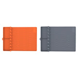 Maxbell BBQ Protection Pad Grill Utensil Holder for Outdoor BBQ Tool Cooking Kitchen Orange