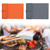 Maxbell BBQ Protection Pad Grill Utensil Holder for Outdoor BBQ Tool Cooking Kitchen Orange