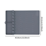 Maxbell BBQ Protection Pad Grill Utensil Holder for Outdoor BBQ Tool Cooking Kitchen Gray