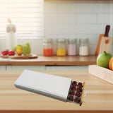 Maxbell 40 Pod Capsule Holder Coffee Pod Storage Sliding Drawer for Dorm Shop Office white