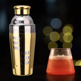 Maxbell Stainless Steel Cocktail Shaker Bar Tool for Drink Bar Accessories Traveling gold