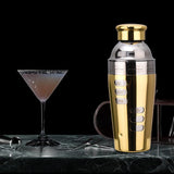 Maxbell Stainless Steel Cocktail Shaker Bar Tool for Drink Bar Accessories Traveling gold