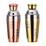 Maxbell Stainless Steel Cocktail Shaker Bar Tool for Drink Bar Accessories Traveling gold