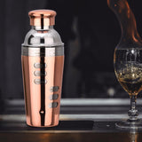 Maxbell Stainless Steel Cocktail Shaker Bar Tool for Drink Bar Accessories Traveling rose gold