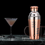 Maxbell Stainless Steel Cocktail Shaker Bar Tool for Drink Bar Accessories Traveling rose gold