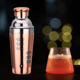 Maxbell Stainless Steel Cocktail Shaker Bar Tool for Drink Bar Accessories Traveling rose gold