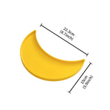 Maxbell Dessert Tray Moon Shaped Desktop Storage Platter for Home Decoration Mubarak