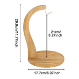 Maxbell Banana Holder Stand Multifunction Portable Banana Holder Stand Hook for Home wood color