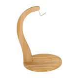 Maxbell Banana Holder Stand Multifunction Portable Banana Holder Stand Hook for Home wood color