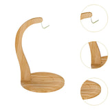 Maxbell Banana Holder Stand Multifunction Portable Banana Holder Stand Hook for Home wood color