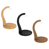 Maxbell Banana Holder Stand Multifunction Portable Banana Holder Stand Hook for Home wood color