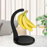 Maxbell Banana Holder Stand Multifunction Portable Banana Holder Stand Hook for Home black
