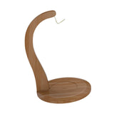 Maxbell Banana Holder Stand Multifunction Portable Banana Holder Stand Hook for Home walnut color
