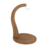 Maxbell Banana Holder Stand Multifunction Portable Banana Holder Stand Hook for Home walnut color