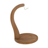 Maxbell Banana Holder Stand Multifunction Portable Banana Holder Stand Hook for Home walnut color