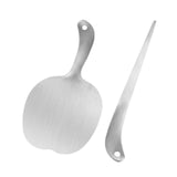 Maxbell Meat Scraping Tool 304 Stainless Steel Baking Tool Fuding Meat Slice Scraper