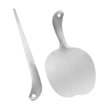 Maxbell Meat Scraping Tool 304 Stainless Steel Baking Tool Fuding Meat Slice Scraper