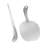 Maxbell Meat Scraping Tool 304 Stainless Steel Baking Tool Fuding Meat Slice Scraper