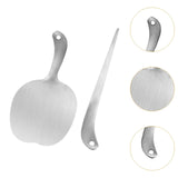 Maxbell Meat Scraping Tool 304 Stainless Steel Baking Tool Fuding Meat Slice Scraper