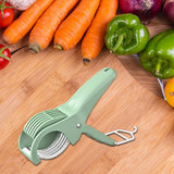 Maxbell Fruit Veggie Cutter Slicers Versatile Fruit Slicers for Banana Cucumber Tomato green