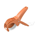 Maxbell Fruit Veggie Cutter Slicers Versatile Fruit Slicers for Banana Cucumber Tomato red brown