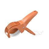 Maxbell Fruit Veggie Cutter Slicers Versatile Fruit Slicers for Banana Cucumber Tomato red brown