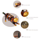 Maxbell Cat Shaped Wine Holder Gifts Decoration Wine Rack for Cabinet Party Birthday