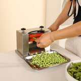 Maxbell Edamame Peeling Machine Hand Crank Soybean Shell Remover for Home Restautant