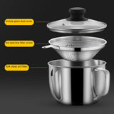 Maxbell Oil Separator Bowl 1000ml Soup Bowl for Residue Losing Weight Cooking