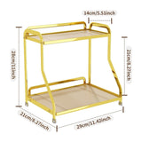Maxbell Bathroom Organizer Countertop 2 Tiers for Living Room Dressing Table Kitchen Gold