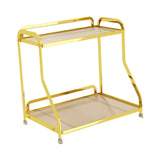 Maxbell Bathroom Organizer Countertop 2 Tiers for Living Room Dressing Table Kitchen Gold