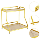 Maxbell Bathroom Organizer Countertop 2 Tiers for Living Room Dressing Table Kitchen Gold