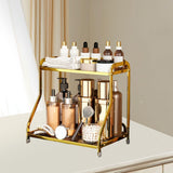 Maxbell Bathroom Organizer Countertop 2 Tiers for Living Room Dressing Table Kitchen Gold